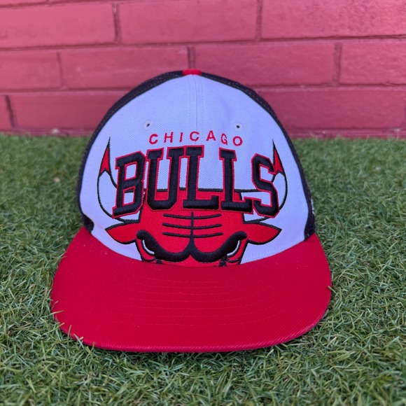 47 Brand Other - 47 Brand Chicago Bulls Hardwood Classics Snapback Hat Red White Black One Size